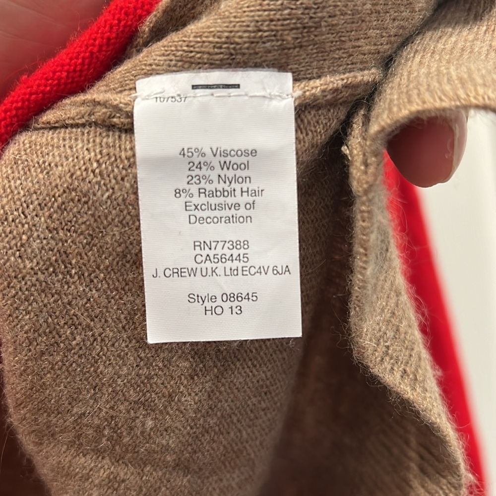 Jcrew Side Button Up Color Block Sweater - image 8